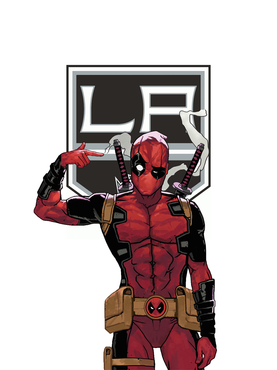 Los Angeles Kings Deadpool Logo iron on paper